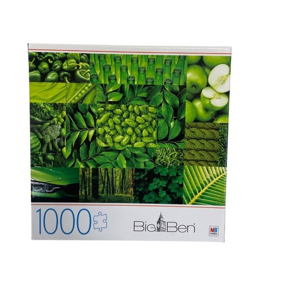 Big Ben 1000-Piece Puzzle Featuring Green Nature & Fruits  27" X 20" - Picture 1 of 2